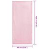 vidaXL Serviettes de chaise d'ext&eacute;rieur 2 pcs Rose 130 x 60 cm