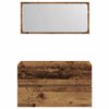 vidaXL Armoire de salle de bain et miroir vieux bois bois d'ing&eacute;nierie