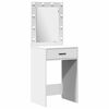 vidaXL Table de Toilette avec tiroir 2 pcs Blanc 50 x 41 x 135 cm