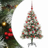 vidaXL Sapin de No&euml;l artificiel Vert et blanc 150 cm
