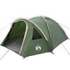 vidaXL Tente D&ocirc;me 4 personne 308 x 268 x 130 cm Vert taffetas