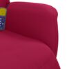 vidaXL Fauteuil de massage inclinable avec repose-pied rouge bordeaux