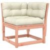 vidaXL Canap&eacute; d'angle de jardin avec coussins bois massif douglas