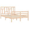 vidaXL Cadre de lit sans matelas 120x200 cm bois massif