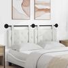 vidaXL T&ecirc;te de lit suspendue Blanc 150 x 55 x 5 cm Simili cuir
