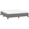 vidaXL Cadre de lit sans matelas gris fonc&eacute; 180x200 cm tissu
