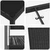 vidaXL Ensemble de salle &agrave; manger pour jardin 7 pcs Noir Rotin PE