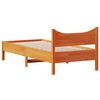 vidaXL Cadre de lit sans matelas cire marron 90x190 cm bois pin massif