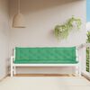 vidaXL Coussins de banc jardin lot de 2 vert 200x50x7 cm tissu Oxford