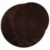 vidaXL Tapis de surface Rond HUARTE Marron &Oslash; 200 CM Polyester