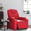 vidaXL Fauteuil de massage inclinable électrique rouge similicuir