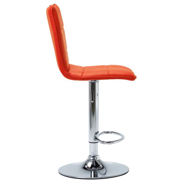 vidaXL Chaise de bar Orange Similicuir