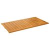 vidaXL Tapis de bain Marron 100 x 55 cm Bois d'Acacia Massif