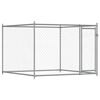 vidaXL Cage pour chien avec portes gris 8x2x1,5 m acier galvanis&eacute;