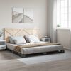 vidaXL Cadre de lit sans matelas gris 200x200 cm bois massif de pin