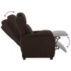 vidaXL Fauteuil inclinable Marron fonc&eacute; 66.5 x 94 x 101.5 cm Polyester