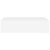 vidaXL Étagères à tiroirs murales 2 pcs Blanc 40x23,5x10 cm MDF