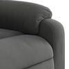 vidaXL Fauteuil inclinable de massage gris foncé tissu microfibre