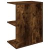 vidaXL Table de chevet ch&ecirc;ne fum&eacute; 46,5x29x61 cm bois d'ing&eacute;nierie