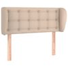 vidaXL T&ecirc;te de lit avec oreilles Cappuccino 83x23x78/88 cm Similicuir