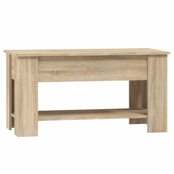 vidaXL Table basse chêne sonoma 101x49x52 cm bois d'ingénierie