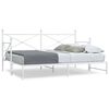 vidaXL Lit de jour avec gigogne sans matelas blanc 75x190 cm