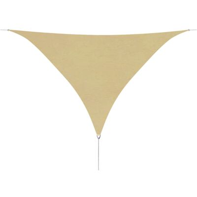 vidaXL Voile de parasol tissu oxford triangulaire 3,6x3,6x3,6 m beige