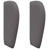vidaXL Oreille de t&ecirc;te de lit Gris Fonc&eacute; PVC