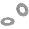 vidaXL Rondelles 2 pc Argent&eacute; 16 x 16 x 1,5 cm Fer