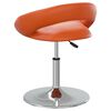 vidaXL Chaises pivotantes &agrave; manger lot de 4 orange similicuir