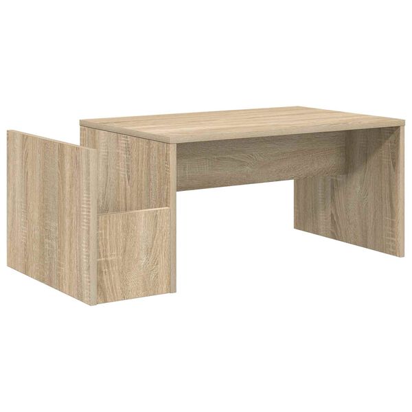 vidaXL Table basse Ch&ecirc;ne Sonoma 90 x 45 x 35 cm Bois d'ing&eacute;nierie