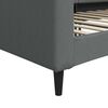 vidaXL Lit de repos sans matelas gris fonc&eacute; 90x190 cm tissu