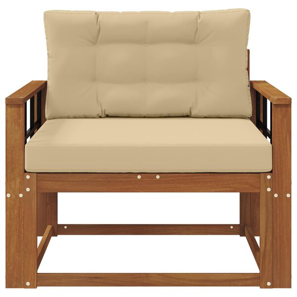 vidaXL Sofa de milieu ext&eacute;rieur Bois d'Acacia Massif Naturel