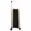 vidaXL Valise avec verrouillage Champagne 43 x 27 x 66 cm Plastic ABS