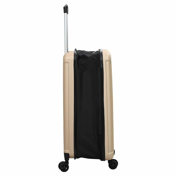 vidaXL Valise avec verrouillage Champagne 43 x 27 x 66 cm Plastic ABS
