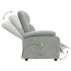 vidaXL Fauteuil de massage gris clair velours