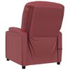 vidaXL Fauteuil de massage Rouge bordeaux Similicuir