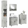 vidaXL Ensemble de mobilier de salle de bain 4 pcs Gris b&eacute;ton