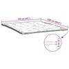 vidaXL Prot&egrave;ge-matelas blanc 160x220 cm