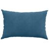 vidaXL Coussins de canap&eacute; 2 pcs Bleu 60 x 40 cm