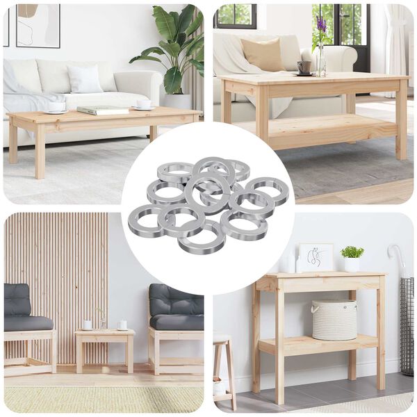 vidaXL Rondelle ressort 15929 pcs Blanc Fer