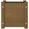 vidaXL Jardinière extérieur Marron miel 31x31x31 cm Bois de pin massif