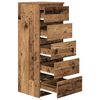 vidaXL Buffet avec tiroirs vieux bois 37,5x35x99 cm bois d'ing&eacute;nierie