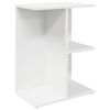 vidaXL Tables de chevet 2 pcs blanc 46,5x29x61 cm bois d&rsquo;ing&eacute;nierie