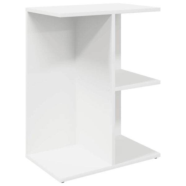 vidaXL Tables de chevet 2 pcs blanc 46,5x29x61 cm bois d&rsquo;ing&eacute;nierie