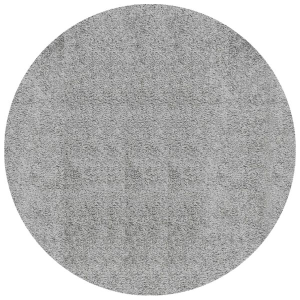 vidaXL Tapis shaggy PAMPLONA poils longs moderne gris &Oslash; 100 cm