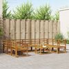 vidaXL Ensemble de canap&eacute;s d'ext&eacute;rieur 10 pcs Naturel