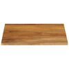 vidaXL Dessus de table à bord vivant 80x80x2,5 cm bois massif manguier