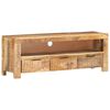 vidaXL Meuble TV 110x30x40 cm Bois de manguier brut