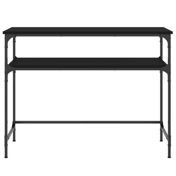 vidaXL Table console noir 100x35,5x75 cm bois d'ingénierie